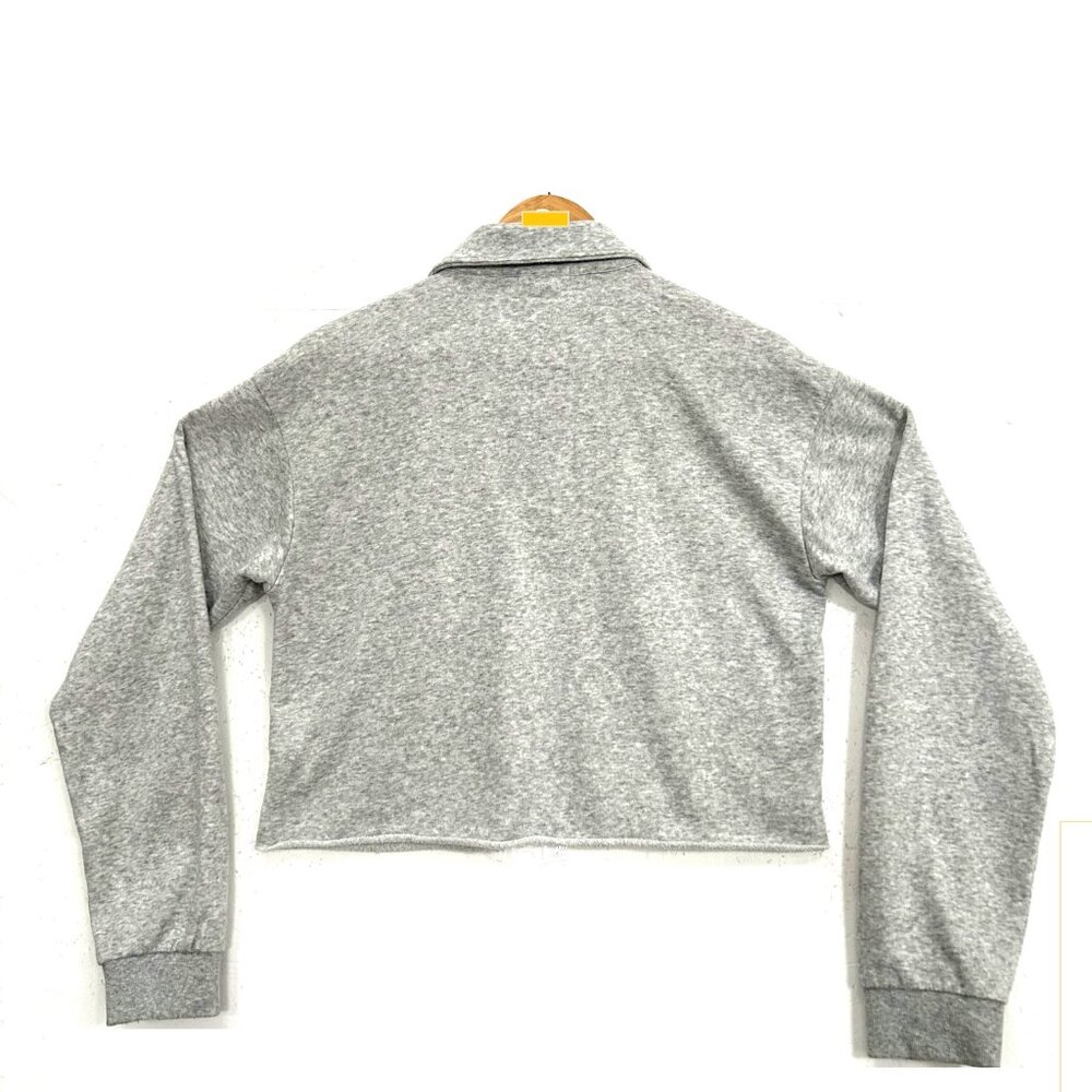 Garage Cropped Polo Sweatshirt Gray Size M - Picture 5 of 8